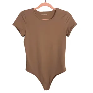 Abercrombie & Fitch Mocha Soft A&F Collection Thong Bodysuit- Size S