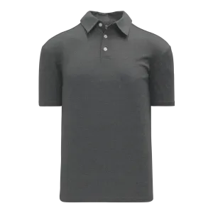 Athletic Knit (AK) A1810L-021 Ladies Charcoal Grey Short Sleeve Polo Shirt