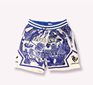 Fine China Graphic Shorts