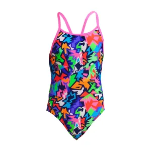 Funkita Girls Diamond Back One Piece FS11G - Sharp Edges