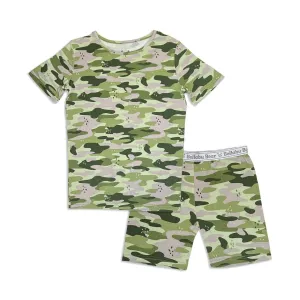 Green Camo Kids Bamboo Short Set