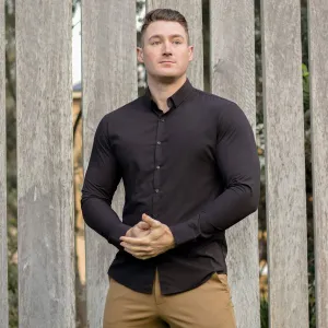 Performance Bamboo Dress Shirt - Black