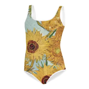 Van Gogh Inspired Sunflowers Teen Swimsuit